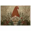 Kerstgnome - Konijntjes - Kleurrijk poster papier klein -3d