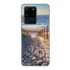 Strand - Zee - Nederland - Duinen - Zon Telefoonhoesje Samsung Galaxy S20 Ultra klein -3d