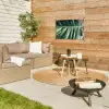Palmblad - Tropisch - Natuur - Jungle tuinposter los doek klein -sfeer4