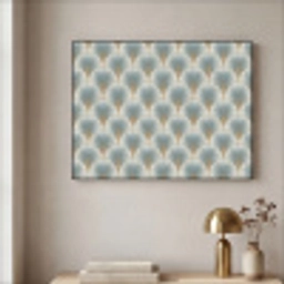 Waaier - Klassiek - Blauw Textielframe zwart klein 947 -sfeer2