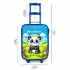 Pukkie Panda Kinderkoffer - Blauw klein -productfoto_formaten