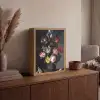 Bloemen in een vaas met schelpen en insecten - Balthasar van der Ast Light Box met batterij (Wandlamp) middel -sfeer2