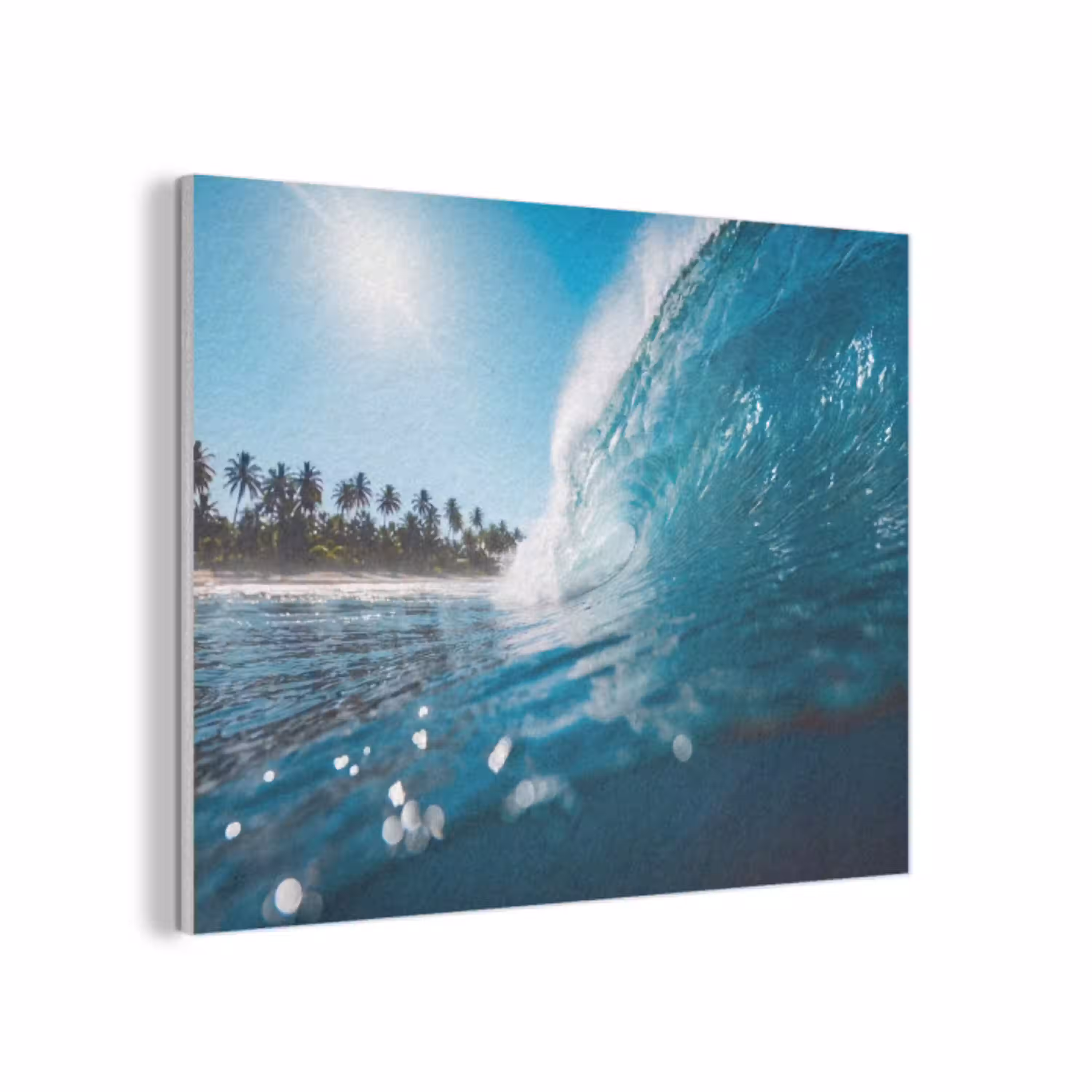 Oceaan - Golf - Strand - Natuur - Blauw PET vilt klein -3d