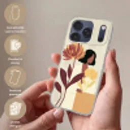 Vrouw - Minimalistisch - Bloem Telefoonhoesje iPhone 17 Pro Max klein -sfeer3_NL