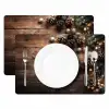 Kersthoekdecoratie - Dennenappels - Lichtjes Placemat vinyl groot -zzsfeer2_Kitchenyeah-website
