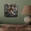Tijger - Dieren - Portret - Luxe - Zwart plexiglas 5mm klein -sfeer3