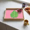Illustratie - Blad - Minimalistisch - Groen Dienblad Rechthoek middel -sfeer2