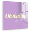 Oh darling - Hart - Paars plexiglas 5mm klein -zzzproduct_nieuw