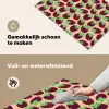 Frambozen - Rood - Roze - Patroon Inductie beschemer met haakjes klein 777 -ky-schoon-nl