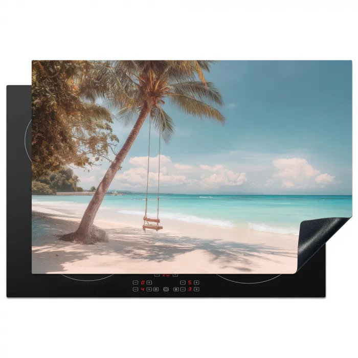 Palmboom - Schommel - Strand - Lucht Inductie beschermer vinyl 3mm klein -3d