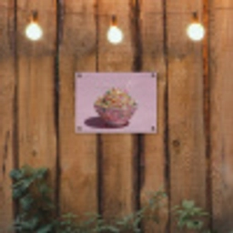 Noodles - Edelstenen - Stokjes - Roze tuinposter los doek klein -sfeer1