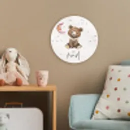 Spreuken - Be kind - Kinderen - Teddybeer - Waterverf Wandcirkel kunststof plaat 5mm dik klein -tsfeer1_kind