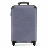 Minimal - Kruisende lijnen op grijsblauw NBS - Handbagage koffer - Unisex middel -productfoto_recht