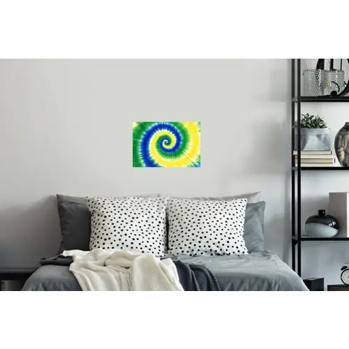 Spiraal - Groen - Draaiend Muursticker klein -slaapkamer