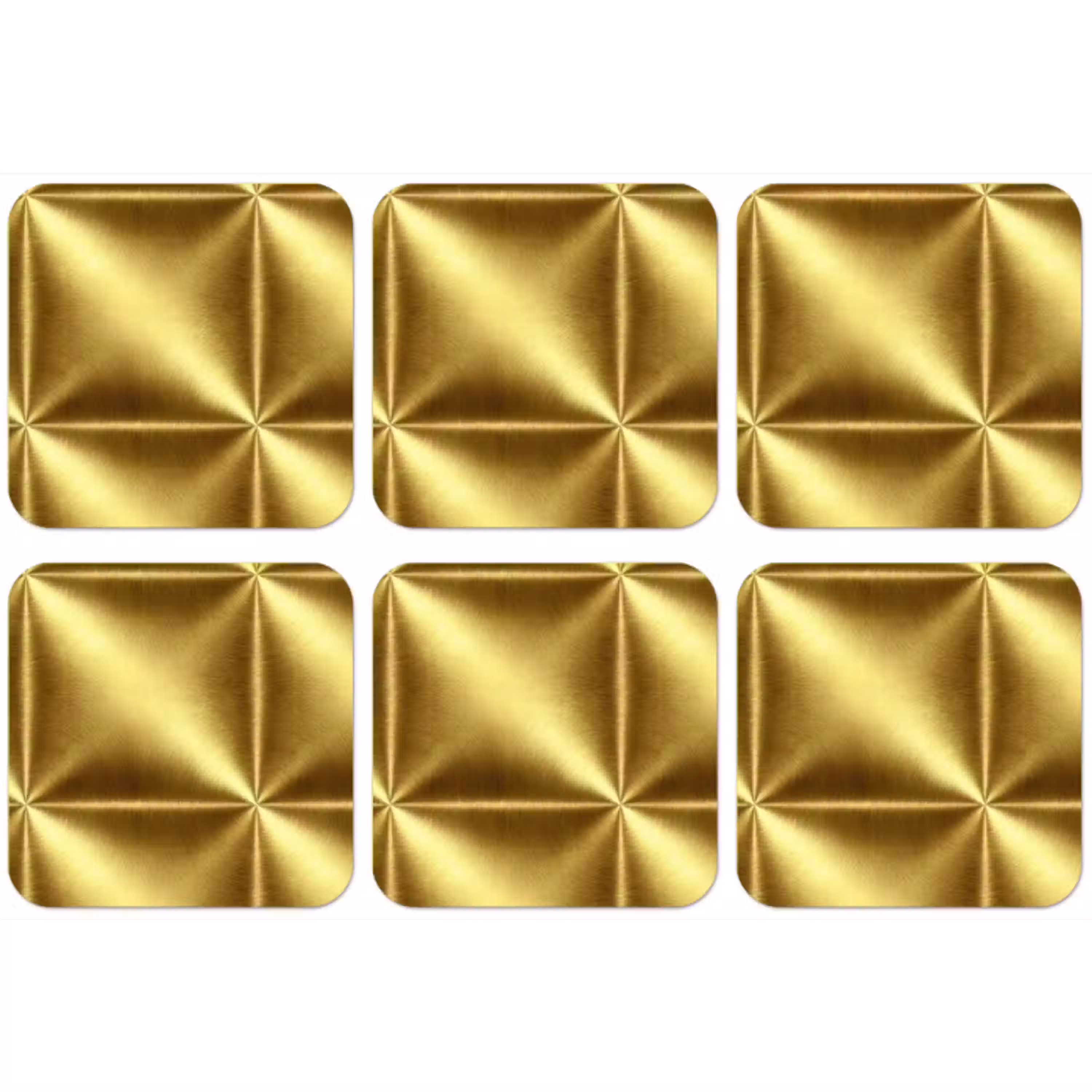 Textuur - Geborsteld Goud - Industrieel - Metallic onderzetter kurk middel 366 -zkaufland3dotto