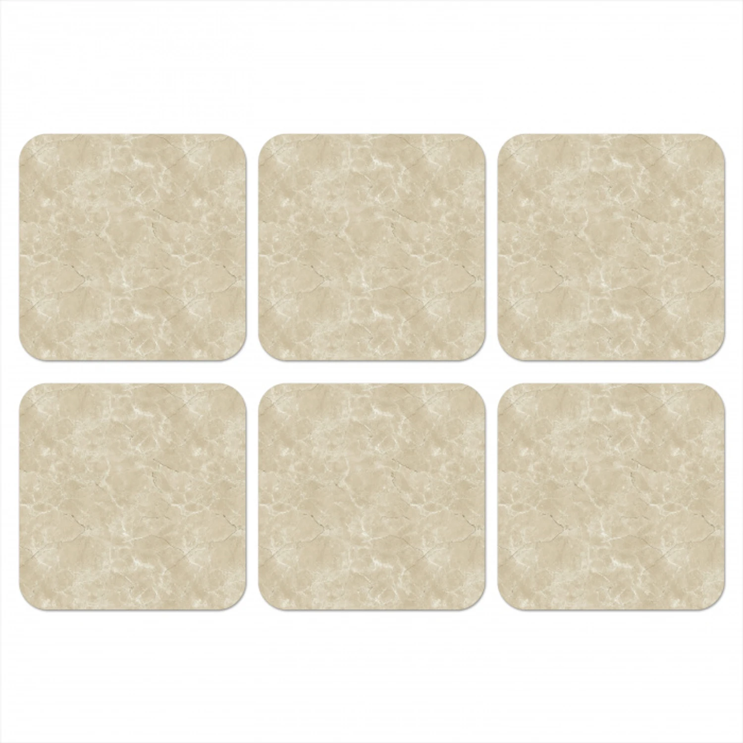 Lichtbeige - Marmer - Diffusie adering onderzetter kurk middel 366 -3d