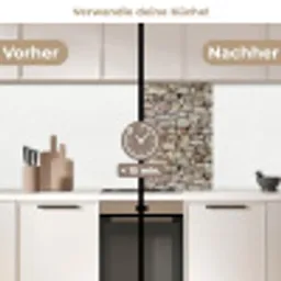 Ruw - Stenen - Muur - Natuurstenen keuken achterwand 2 middel 865 -voor-na2_DE