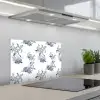 Aap - Palmboom - Blauw keuken achterwand spatscherm klein 900 -3d_schuin