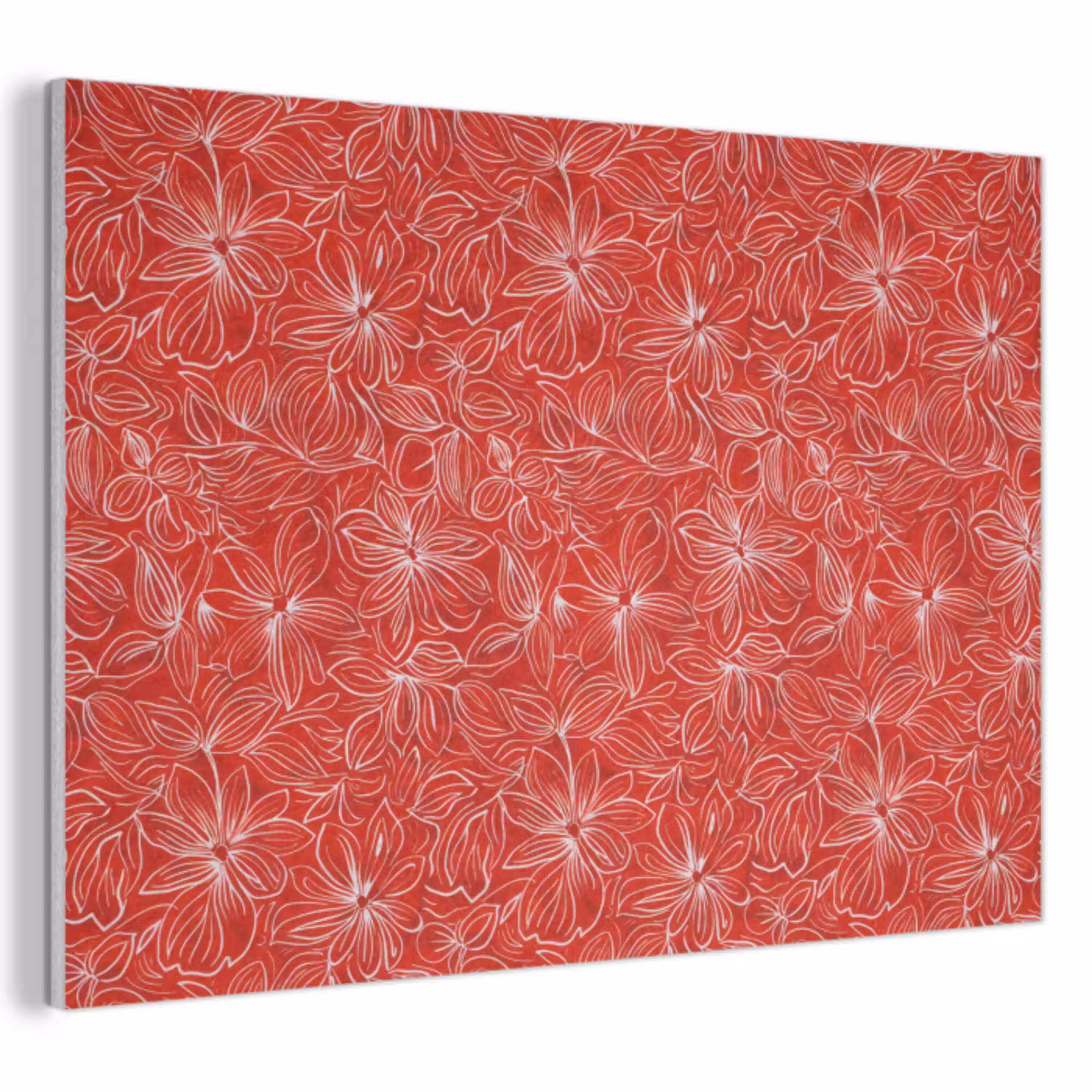 Bloemen - Patroon - Rood PET vilt klein 837 -3d