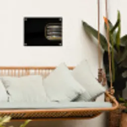 Sardines - Blik - Zwart - Vissen tuinposter los doek klein -sfeer7