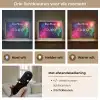 Symbolen - Game - Kleurrijk Light Box met batterij (Wandlamp kind) middel -USP_lichtkleurNL