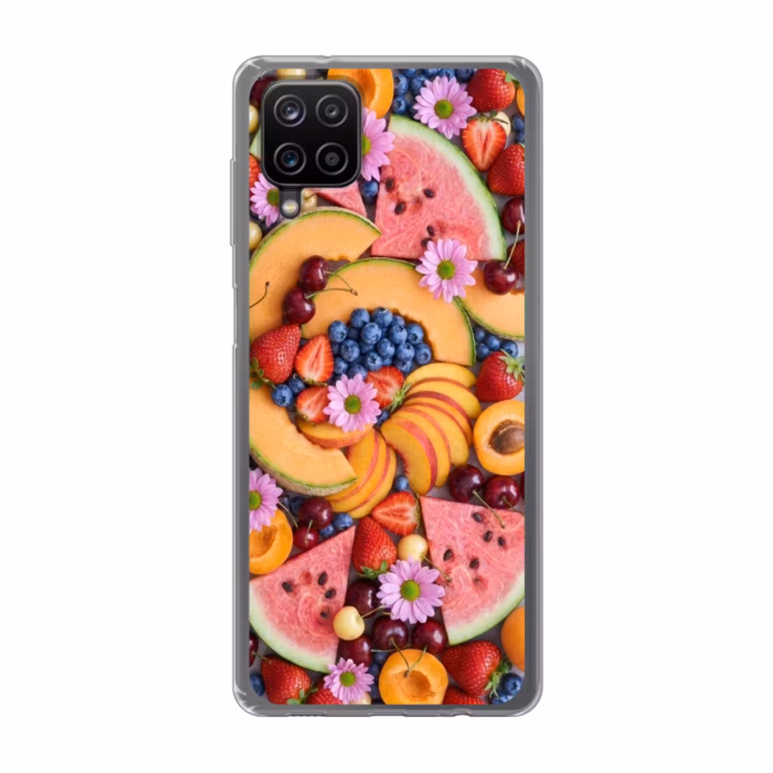 Eten - Fruit - Zomer - Kleurrijk Telefoonhoesje Samsung Galaxy A12 klein -3d
