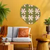 Bloem - Modern - Groen Wandcirkel Organisch Aluminium middel 851 -sfeer4