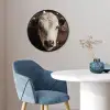 Kalf - Oormerk - Houten stal Fotolijst rond zonder passe partout klein -sfeer2
