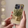Vaas - Olijftakken - Bladeren - Beige Telefoonhoesje iPhone 17 Pro klein -sfeer3_NL