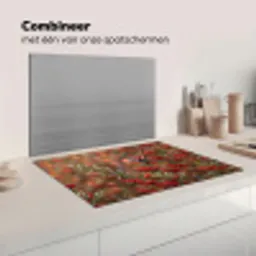 Goudvink - Bessen - Herfst - Natuur - Kleurrijk Inductie beschermer vinyl 3mm klein -wsfeer7_website