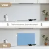 Donkerblauw - Patroon - Lijnen keuken achterwand spatscherm klein 900 -voor_na_NL
