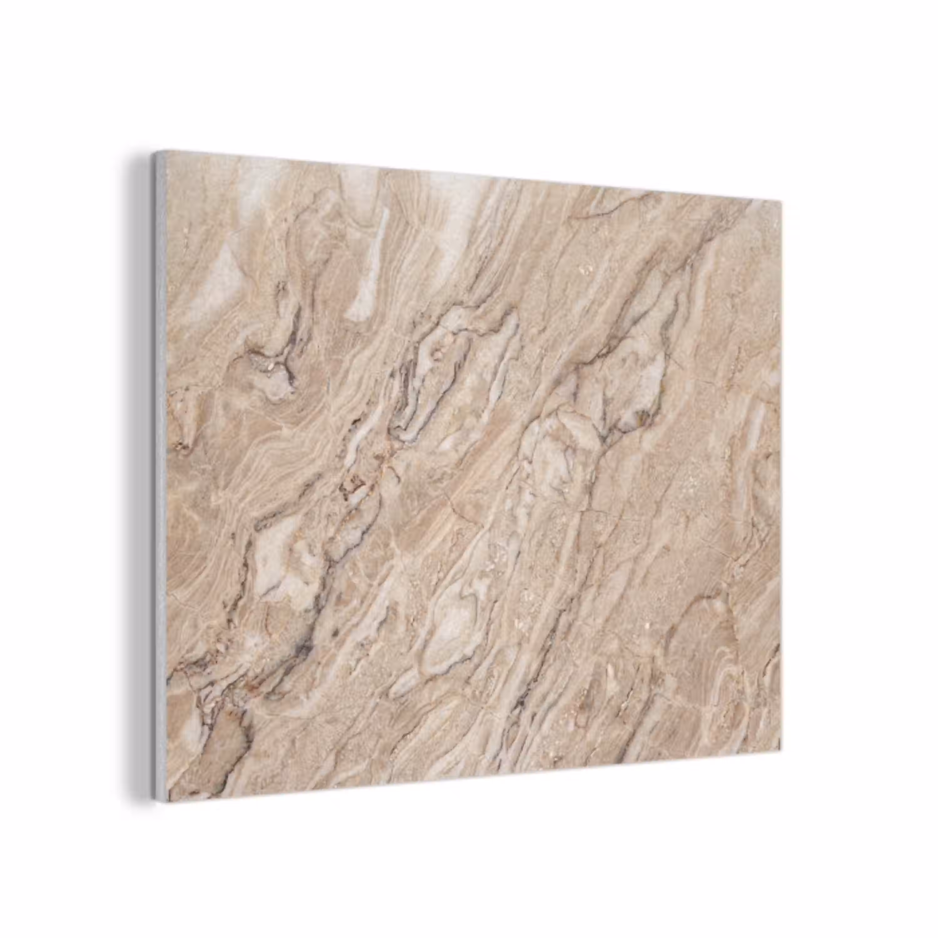 Textuur - Aders - Abstract - Modern - Beige PET vilt klein -3d
