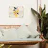 Citroenen - Felgeel - Tak - Bladeren tuinposter los doek klein -sfeer7