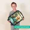 Zebra - Aapje - Waterval - Rotsen Kinderkoffer - Zwart klein -sfeer4_NL