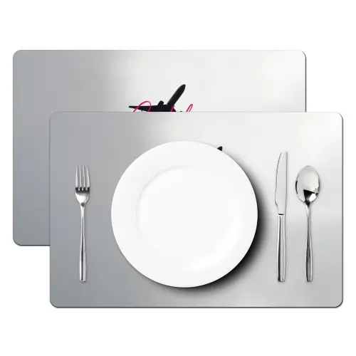 Catch flights not feelings - Vliegtuig - Roze Placemat vinyl groot -zzsfeer2_Kitchenyeah-website