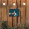 Vuurtoren - Rots - Zee - Golven tuinposter los doek klein -sfeer1