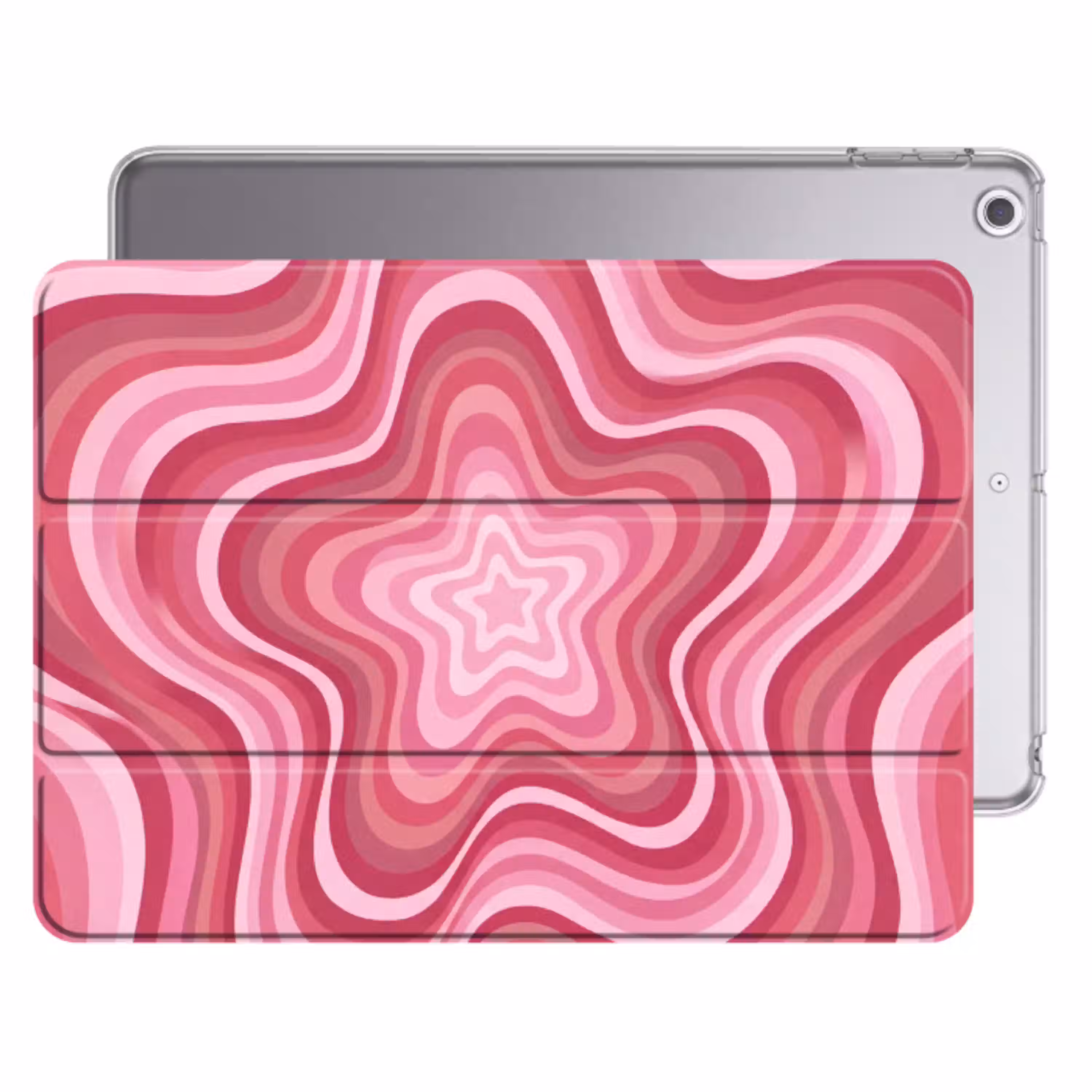 Ster - Golvend - Abstract - Roze Apple iPad 2017 middel -threedimensional_3d_global