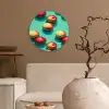 Appels - Water - Turquoise Wandcirkel kunststof plaat 5mm dik klein 188 -sfeer1