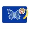 Vlinder - Wit - Getekend - Stippen Placemat vinyl groot -zzzproduct_Kitchenyeah-website