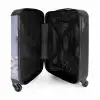 paars monster met madeliefjes NBS - Handbagage koffer - Kinderen Unisex middel -binnenkant