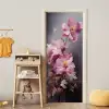 Bloemen - Roze - Stilleven - Kunst deurposter klein -sfeer4