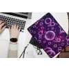 Paars - Bubbels - Schuim laptophoes neopreen klein -bureau