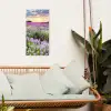 Lavendelvelden in de schemering tuinposter los doek klein -sfeer7