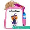 Sterrenmagie met krullen Kinderrugzak - Roze middel -inhoud_FR