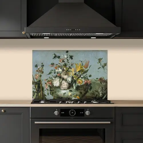 Bloemen - Oude Meesters - Olieverf keuken achterwand spatscherm klein -sfeer1