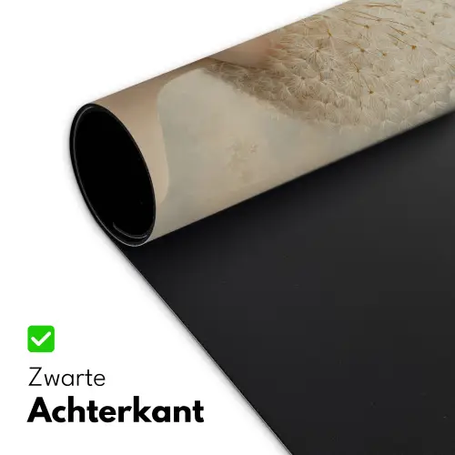 Dromerig - Beige - Paardenbloemzaadjes Muismat XXL klein -sfeer2