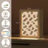 Pinda's - Patroon - Beige Light Box met kabel (Tafellamp) klein -USP_NL