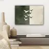 Japandi - Vogel - Groen canvas 2cm klein -sfeer6