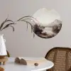 Klassiek - Landschap - Sereen Wandcirkel behangsticker klein -sfeer3