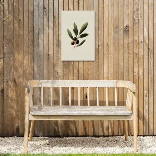Olijftak - Donkergroen - Olijven Tuinposter op houten frame 2 cm dik klein -sfeer4